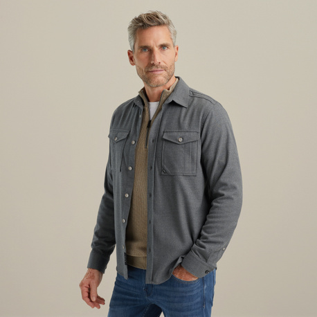 Overshirt met wol-look