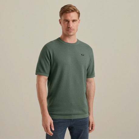 T-shirt met structuur
