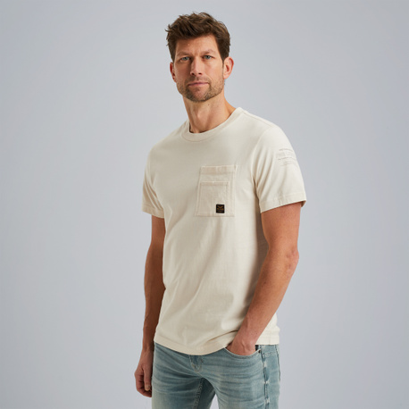 T-shirt met cargo borstzak