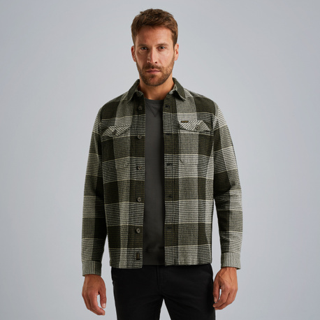 Shirt jacket met ruitpatroon