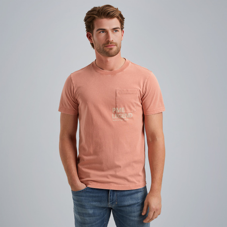 T-shirt met garment-dye wassing