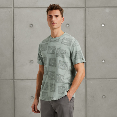 T-shirt met allover print