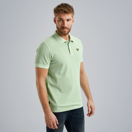 Polo met garment-dye wassing