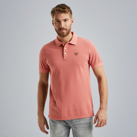 Polo met garment-dye wassing