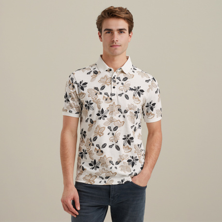 Polo met allover print