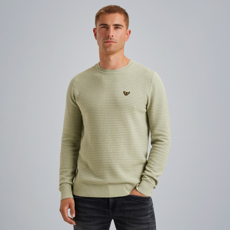 Trui van katoen mouliné