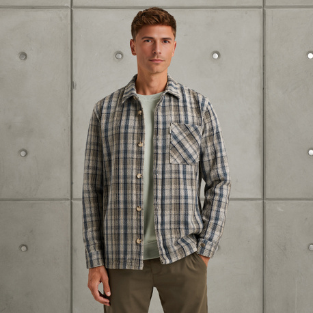 Shirt jacket met ruitpatroon