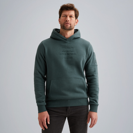 Hoodie van terry stof