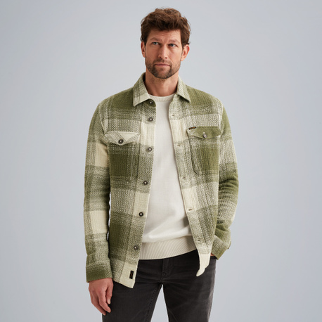 Shirt jacket met ruitpatroon