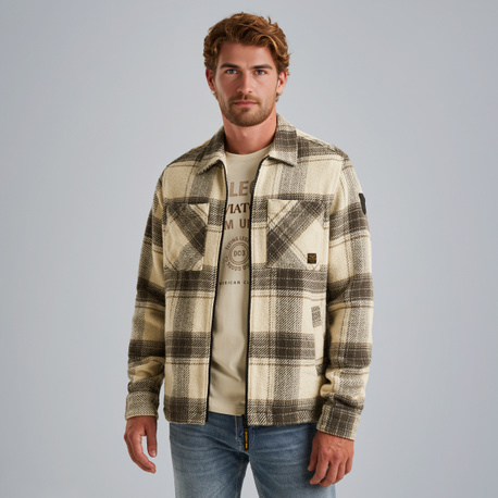 Shirt jacket met ruitpatroon