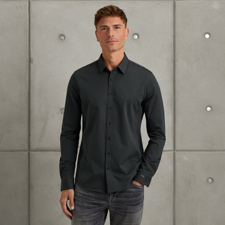 Overhemd van twill jersey