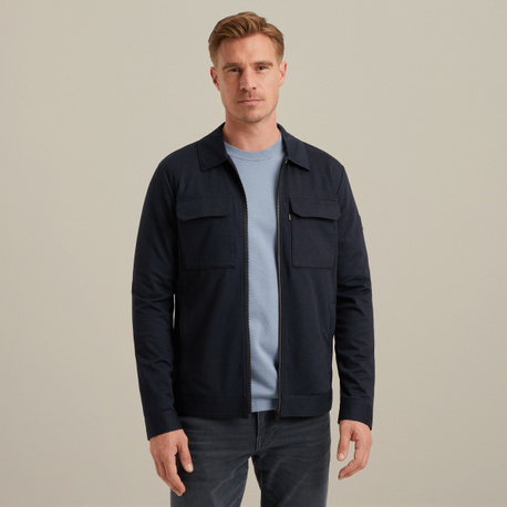 Shirt jacket met ritssluiting