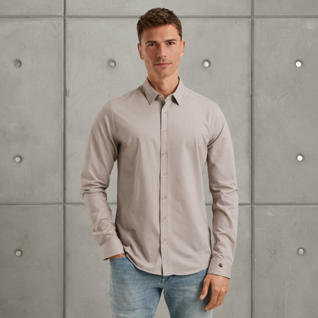 Overhemd van twill jersey