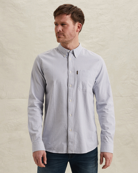 Oxford overhemd met yarn-dyed streeppatroon