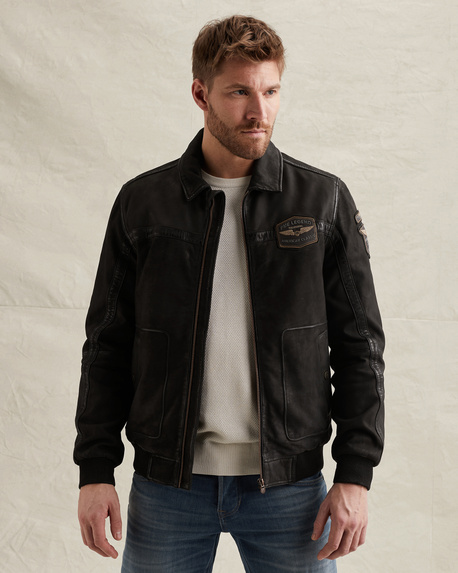 Summer Hudson leren jas