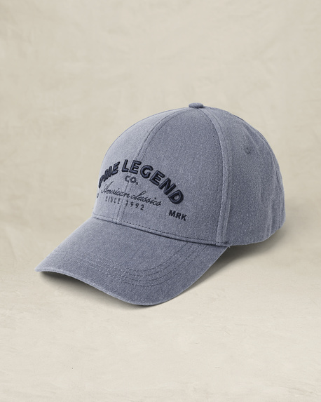 Cap van gewassen twill