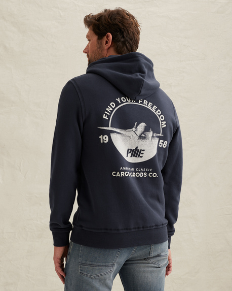 Hoodie met artwork op de rug