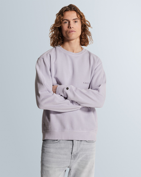 Sweatshirt met off-placed logo