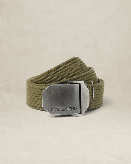 Riem van canvas met metalen gesp