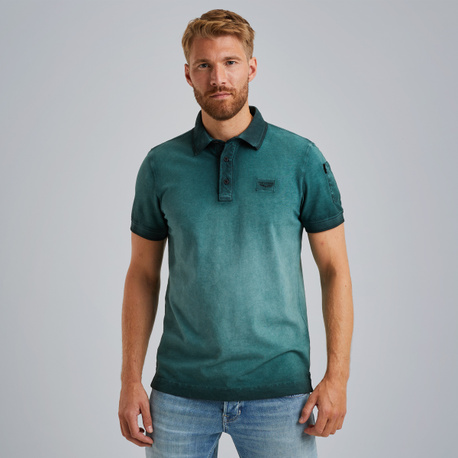 Polo met cold-dye wassing