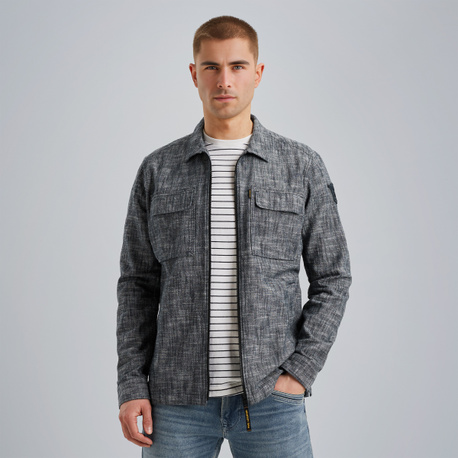 Shirt jacket met ritssluiting