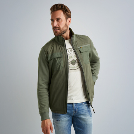 Cargo Sweat Strickjacke