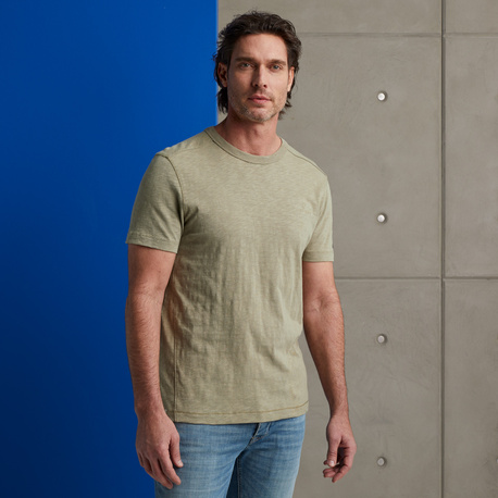 Short Sleeve Cotton Slub T-Shirt