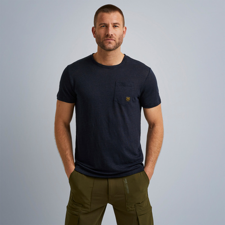 Kurzarm Linen T-Shirt