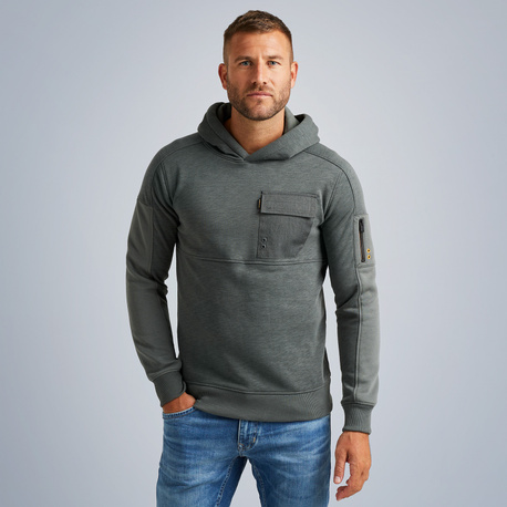 Hoodie in terry sweat fabric