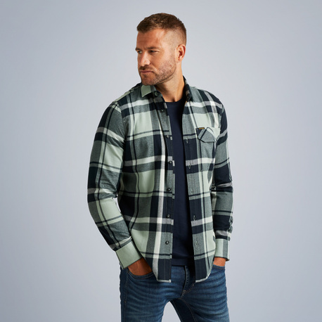 Shirt with check pattern