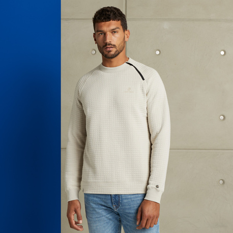 Sweatshirt with zipper detail