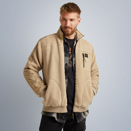 Fleece jacket in sherpa
