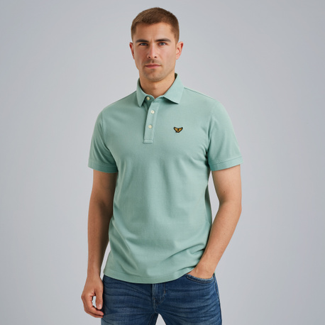 Poloshirt mit Garment-Dye-Waschung