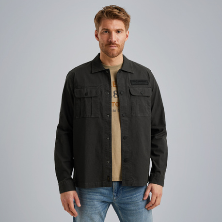 Shirt jacket met drukknopen