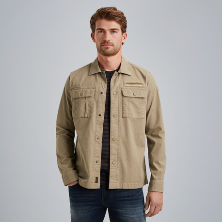 Shirt jacket met drukknopen