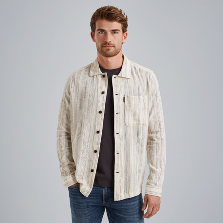 Hemdjacke mit Streifenmuster