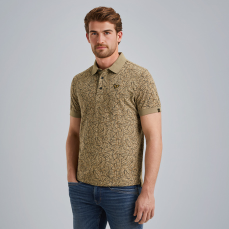 Polo shirt with allover print