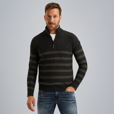 Pullover mit halbem Reißverschluss