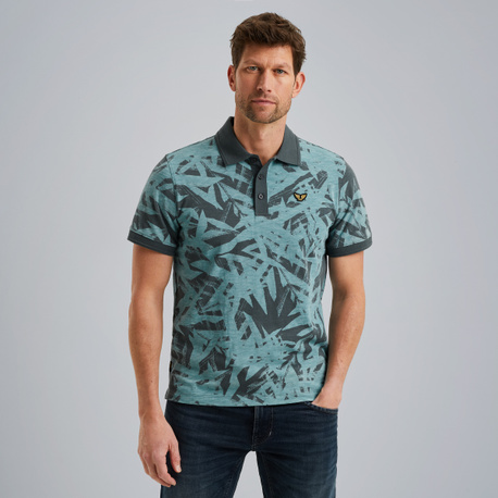 Polo shirt with allover print