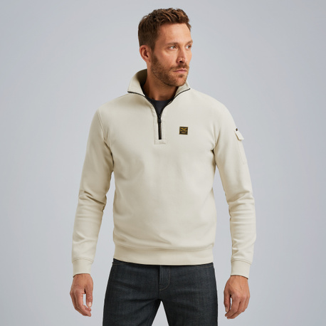 Pullover mit halbem Reißverschluss