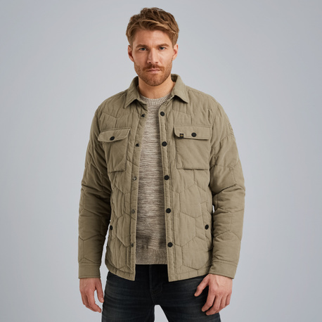 Shirt jacket in corduroy