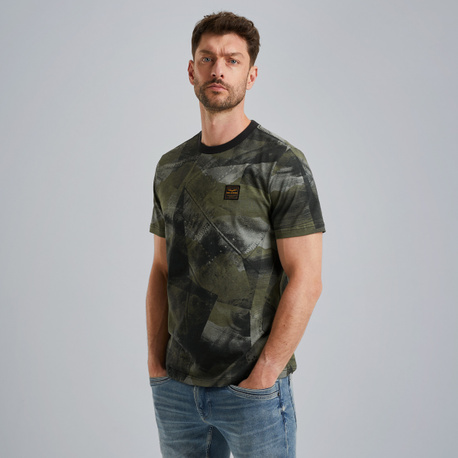 T-shirt met allover print