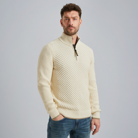Pullover mit halbem Reißverschluss