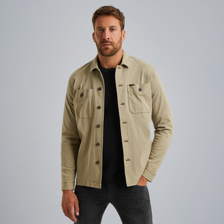 Shirt jacket met knoopsluiting