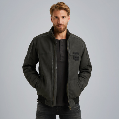 Airbridge leather jacket