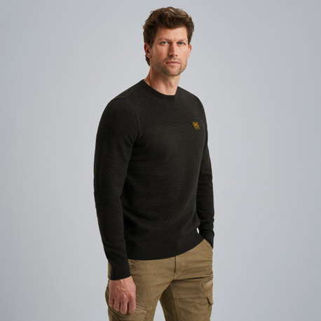 Pullover in mouliné cotton