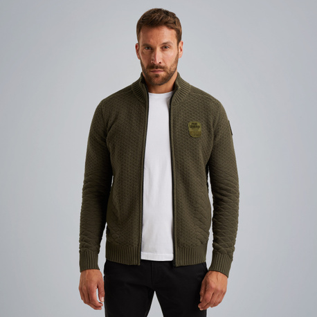 Strickjacke mit Reißverschluss