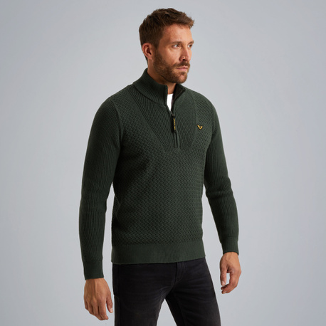 Pullover mit halbem Reißverschluss