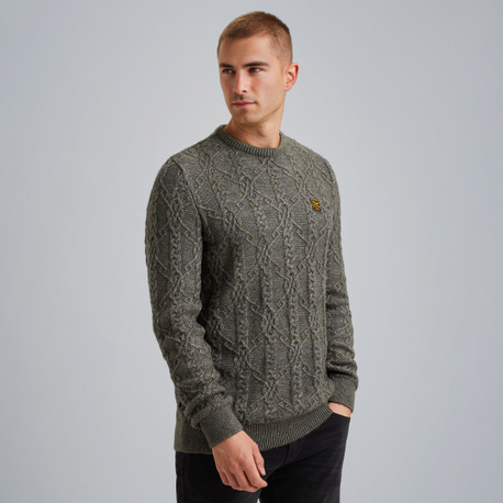 Pullover mit Kabelmuster
