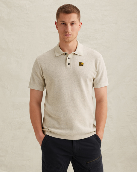 Polo avec structure gaufrée
